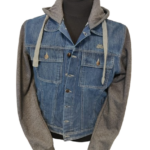 Felpa Gardiner Denim Hoodie Rusty Pistons - Stile e Comfort con un Tocco di Denim