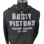 Felpa con Cappuccio Kustom Boy Rusty Pistons - Comfort e Stile Personalizzato per il Motociclista