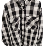 Camicia Skull Leather CF-008 bianco-nero "Vatos"