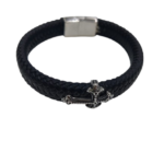 Bracciale in cuoio acciaio MCLeonard